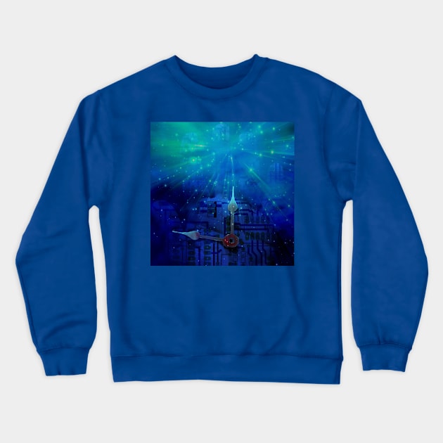 The Time Machine Crewneck Sweatshirt by rolffimages